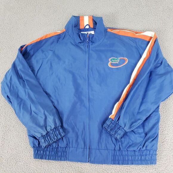 VINTAGE Florida Gators Jacket Mens 2XL Blue Logo Athletic Football XXL Nylon - Picture 2 of 12